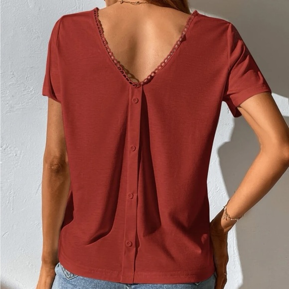 Double v neck tee - Picture 3 of 6